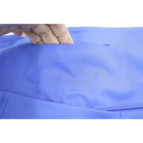 Girlfriend Collective Womens 6X Tight Legging Periwinkle Blue Crop Compression - Picture 6 of 10